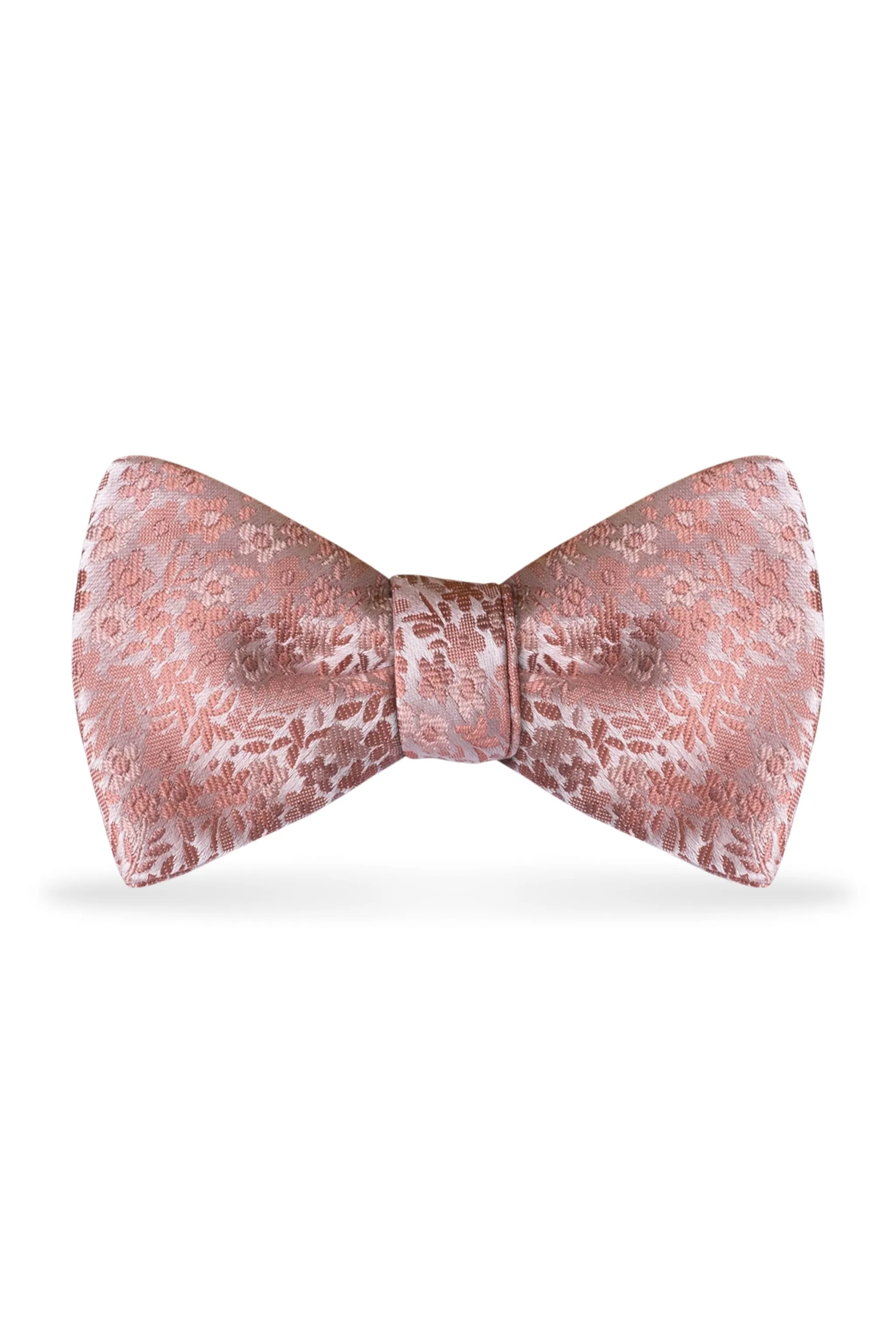 Floral Dusty Coral Bow Tie