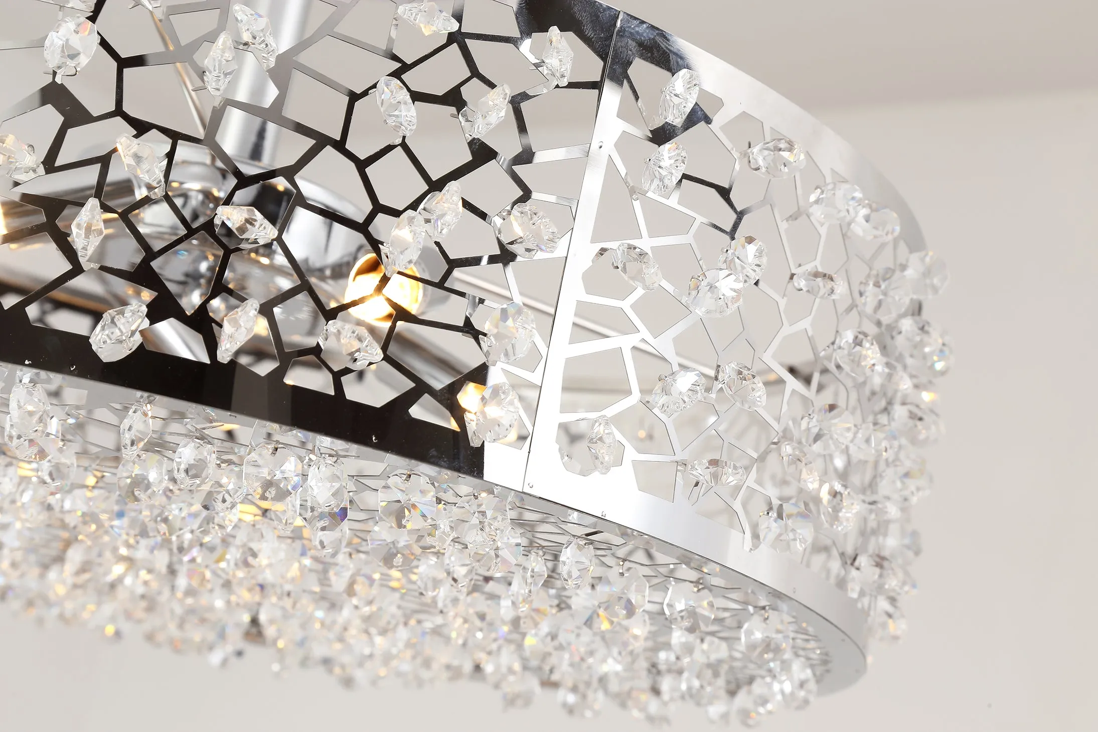 FluxTech - Modern Starburst Crystal Pendant Ceiling Light