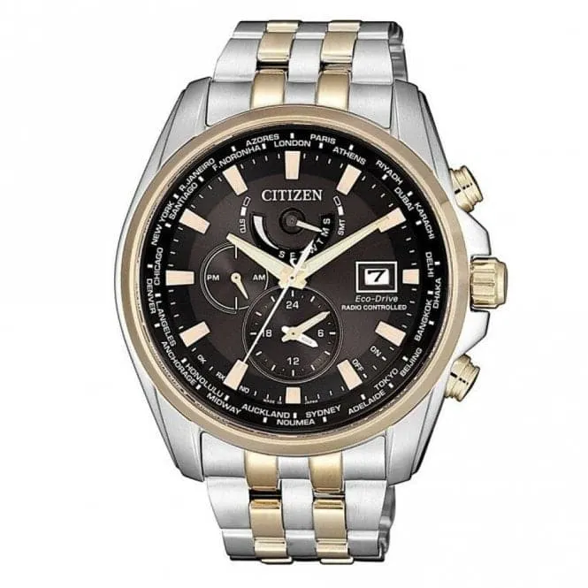 Gents Eco-Drive World Time A.T Watch AT9038-53E