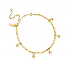 Gold Mini Cute Multi Star Anklet GANMC3031