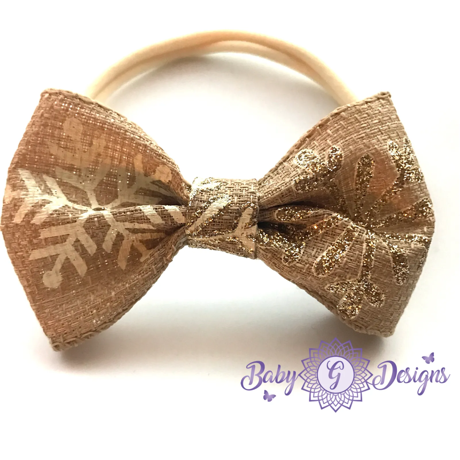 Gold snowflake headband