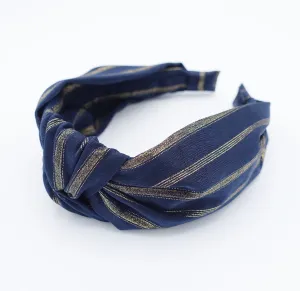 golden stripe knotted headband