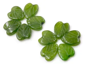 Green Quartz Gemstone Green Quartz Leaf Loose Leaf Green Gemstone Green Quartz Gemstone Loose Quartz Leaf 10 pcs SKU:113262