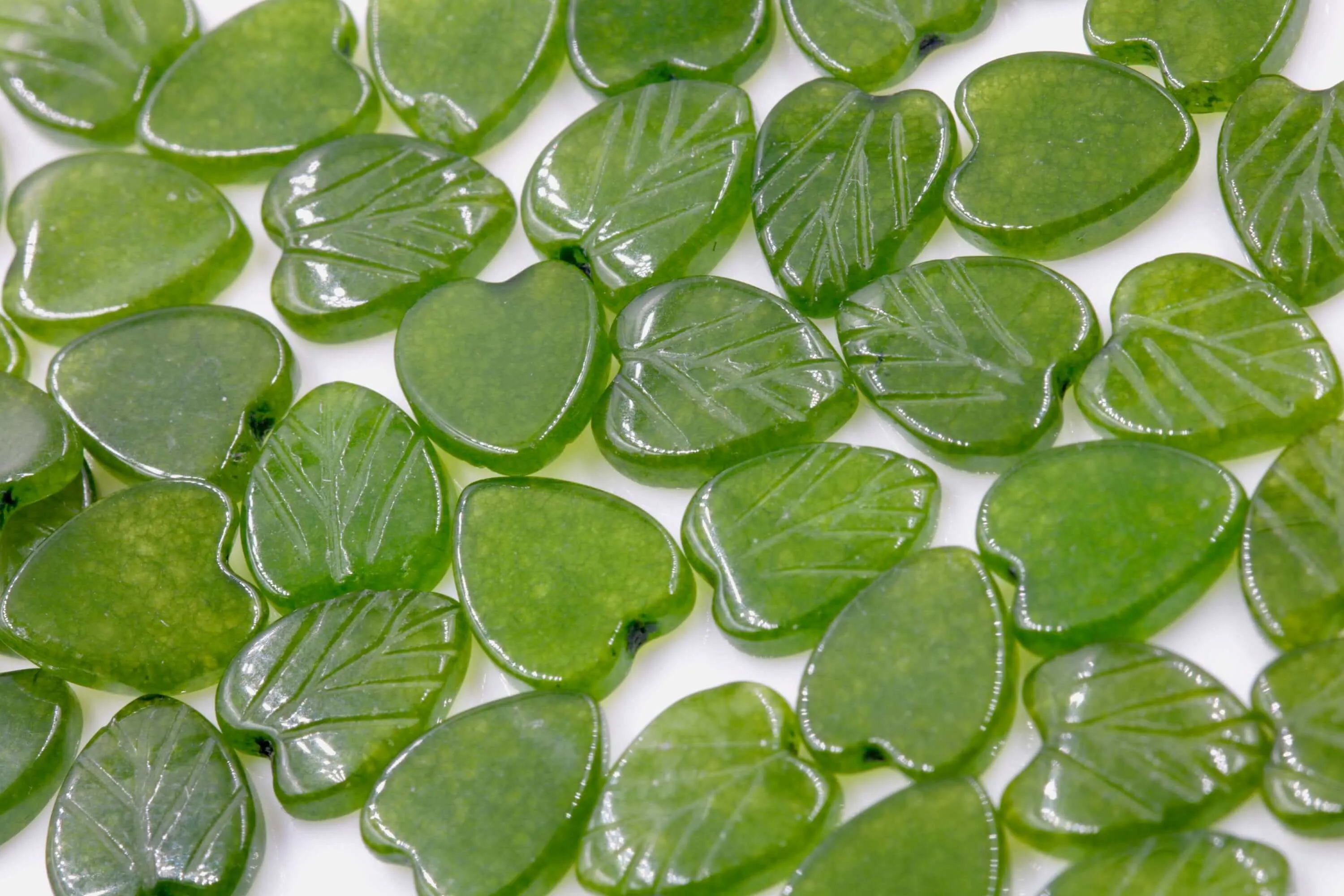 Green Quartz Gemstone Green Quartz Leaf Loose Leaf Green Gemstone Green Quartz Gemstone Loose Quartz Leaf 10 pcs SKU:113262