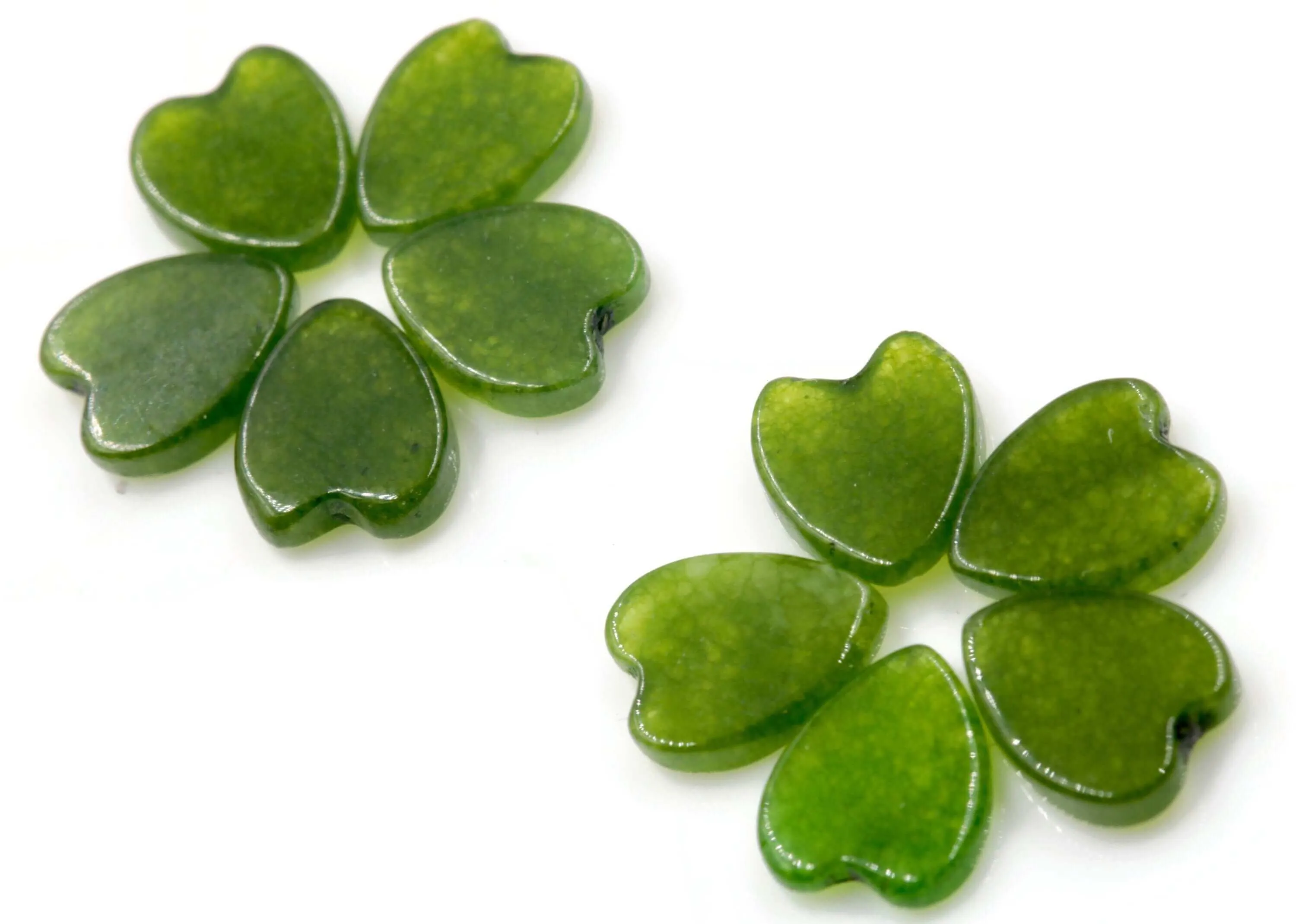 Green Quartz Gemstone Green Quartz Leaf Loose Leaf Green Gemstone Green Quartz Gemstone Loose Quartz Leaf 10 pcs SKU:113262