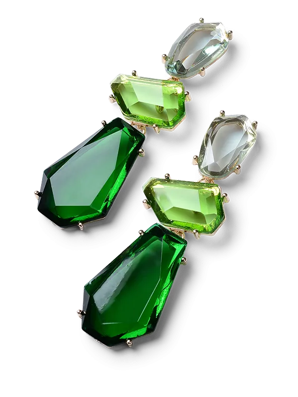 Gwen Emerald Drop Earrings