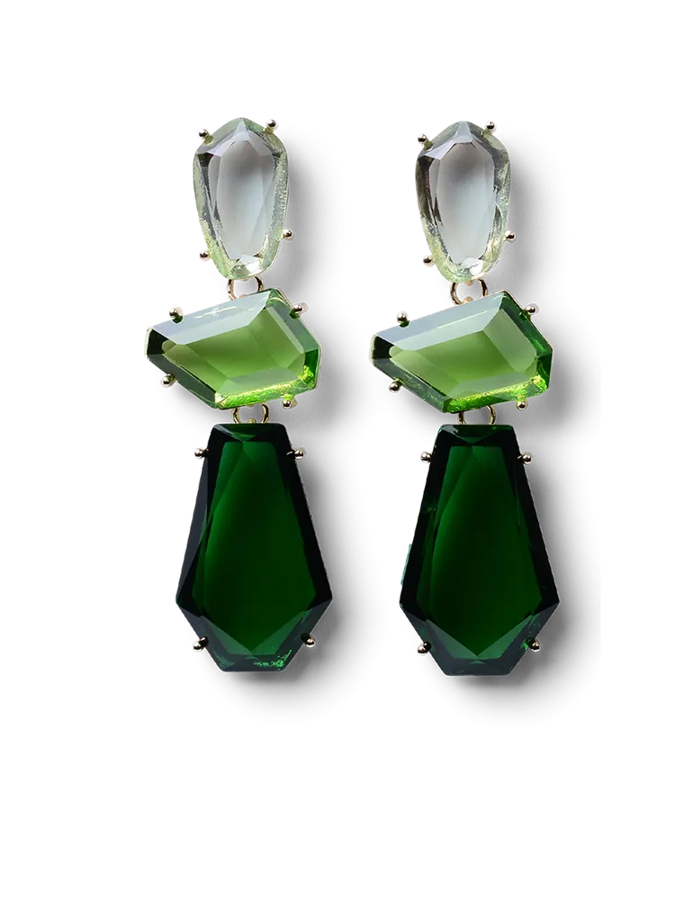 Gwen Emerald Drop Earrings