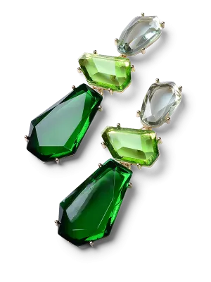 Gwen Emerald Drop Earrings