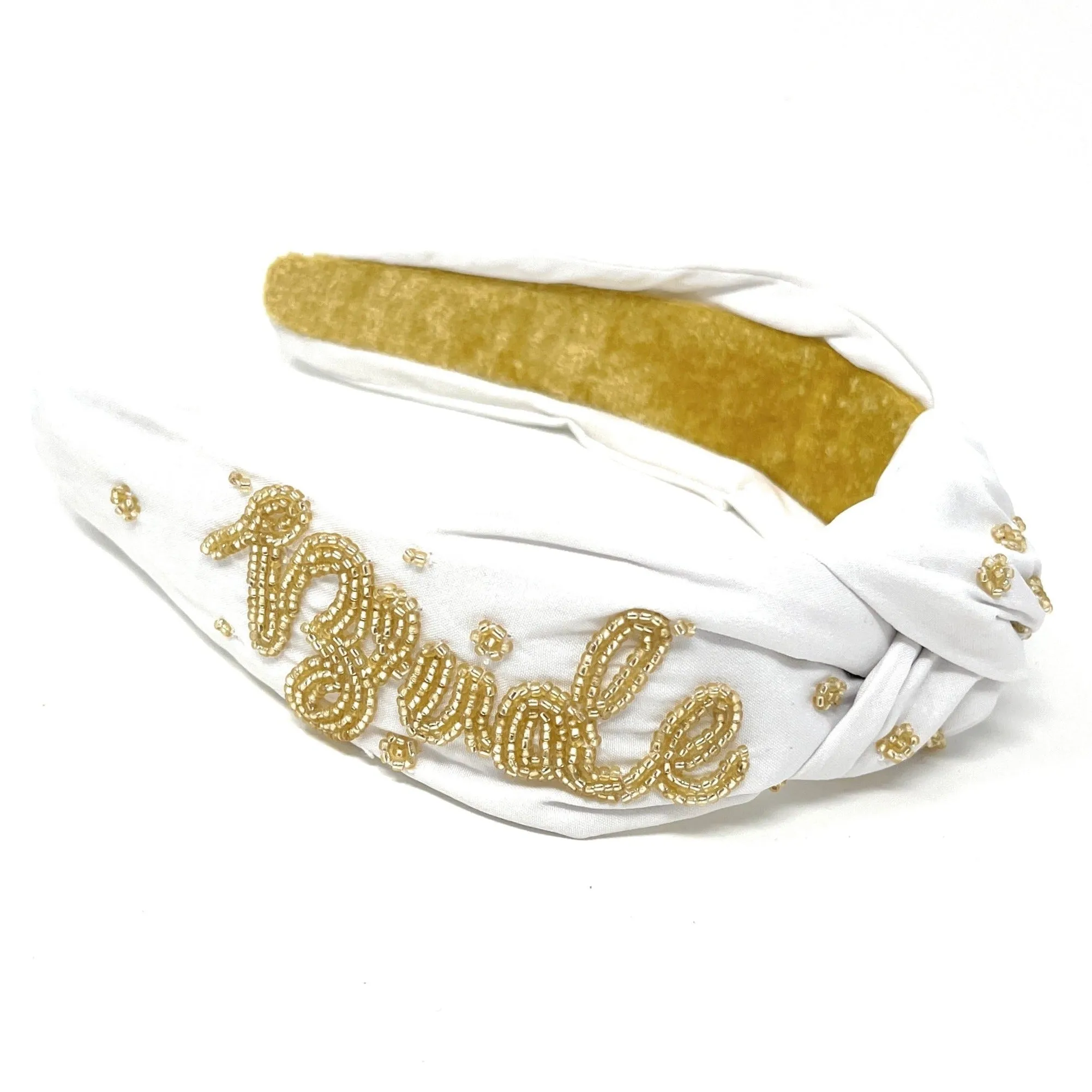 Hand Beaded Bride Knot Headband