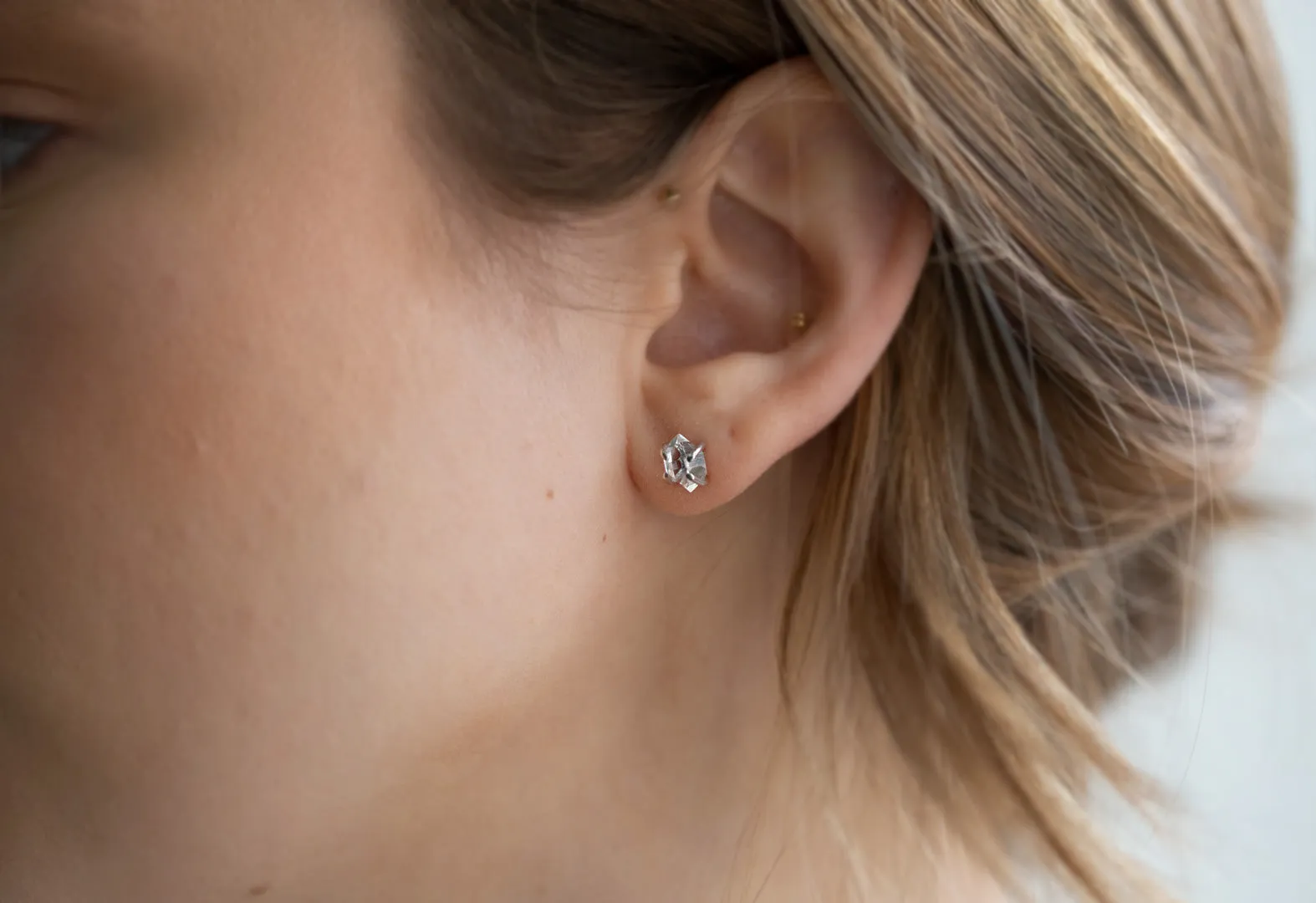 Herkimer Diamond Stud Earrings