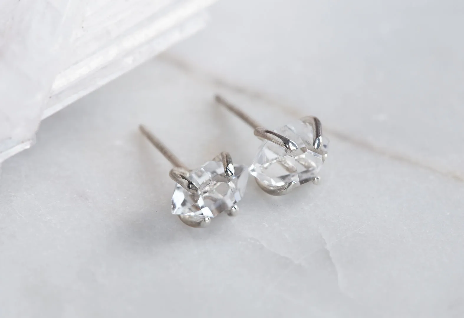 Herkimer Diamond Stud Earrings