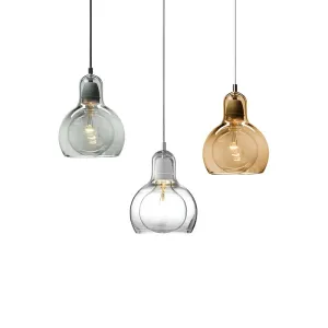 Huldaru Contemporary Sophisticated Smoked Glass Pendant