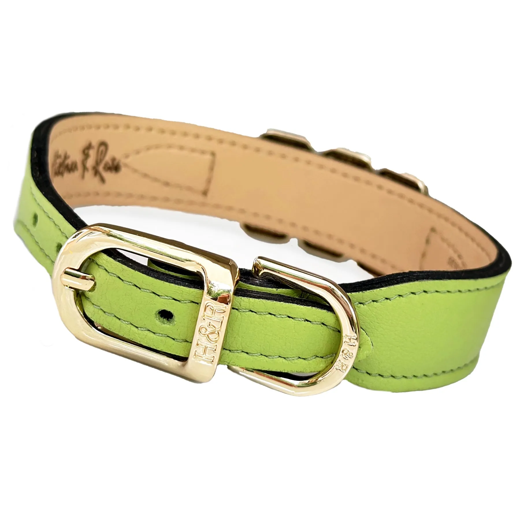 Imperial Dog Collar in Lime Green, Peridot & Gold