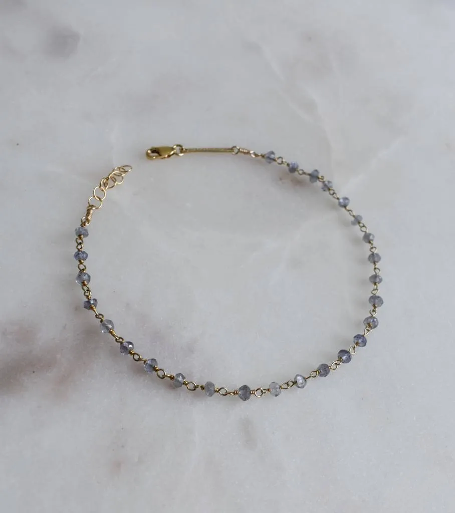 Iolite Multi Wrap Anklet