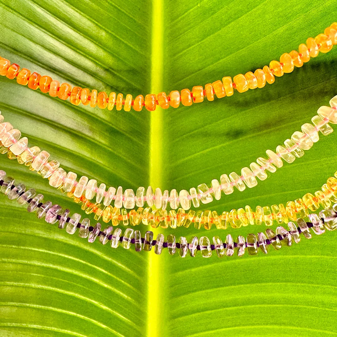 Knotted Beaded Choker Necklace