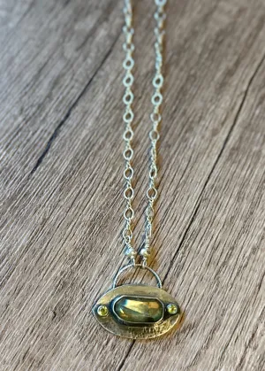 Labradorite Saucer Necklace