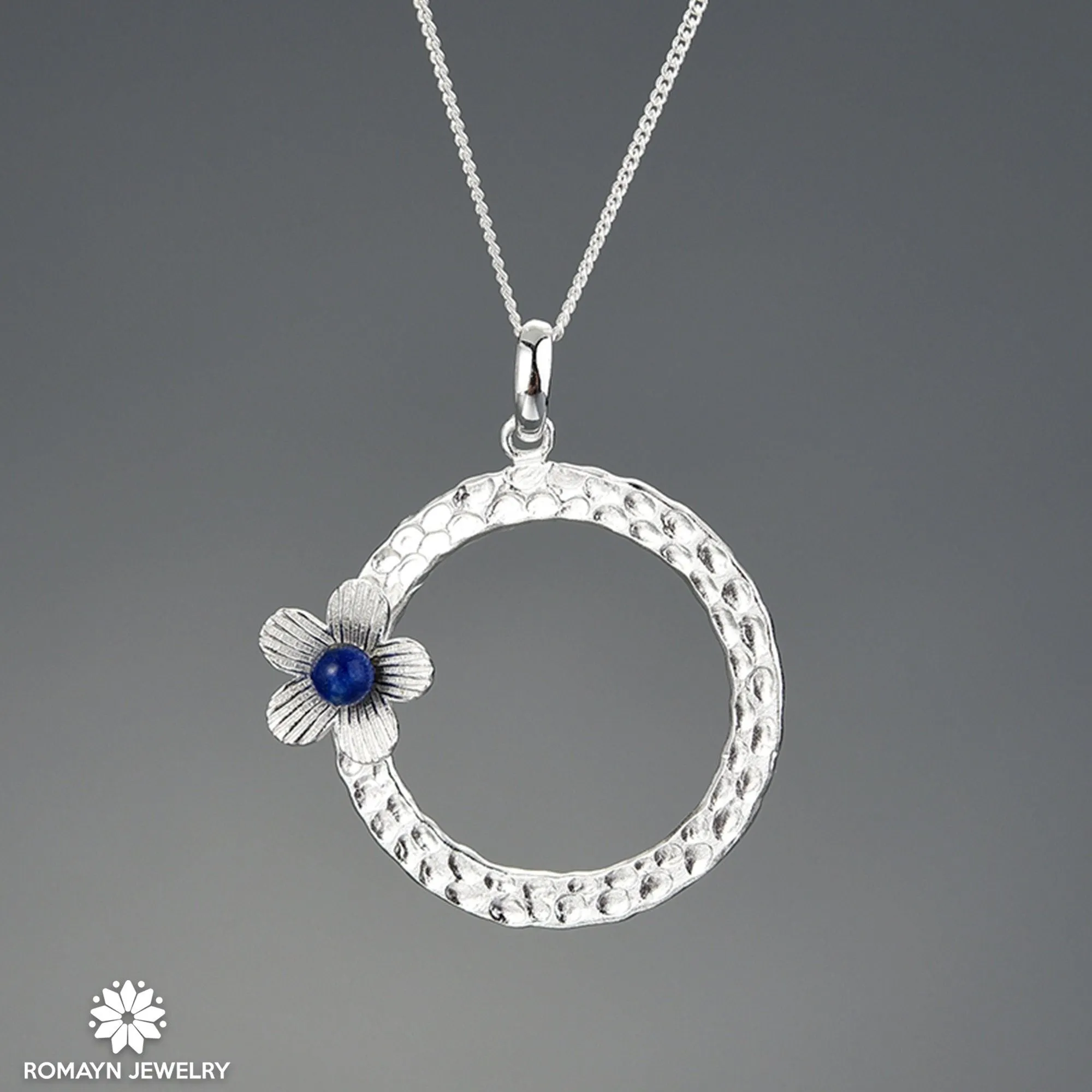 Lapis Flower Necklace