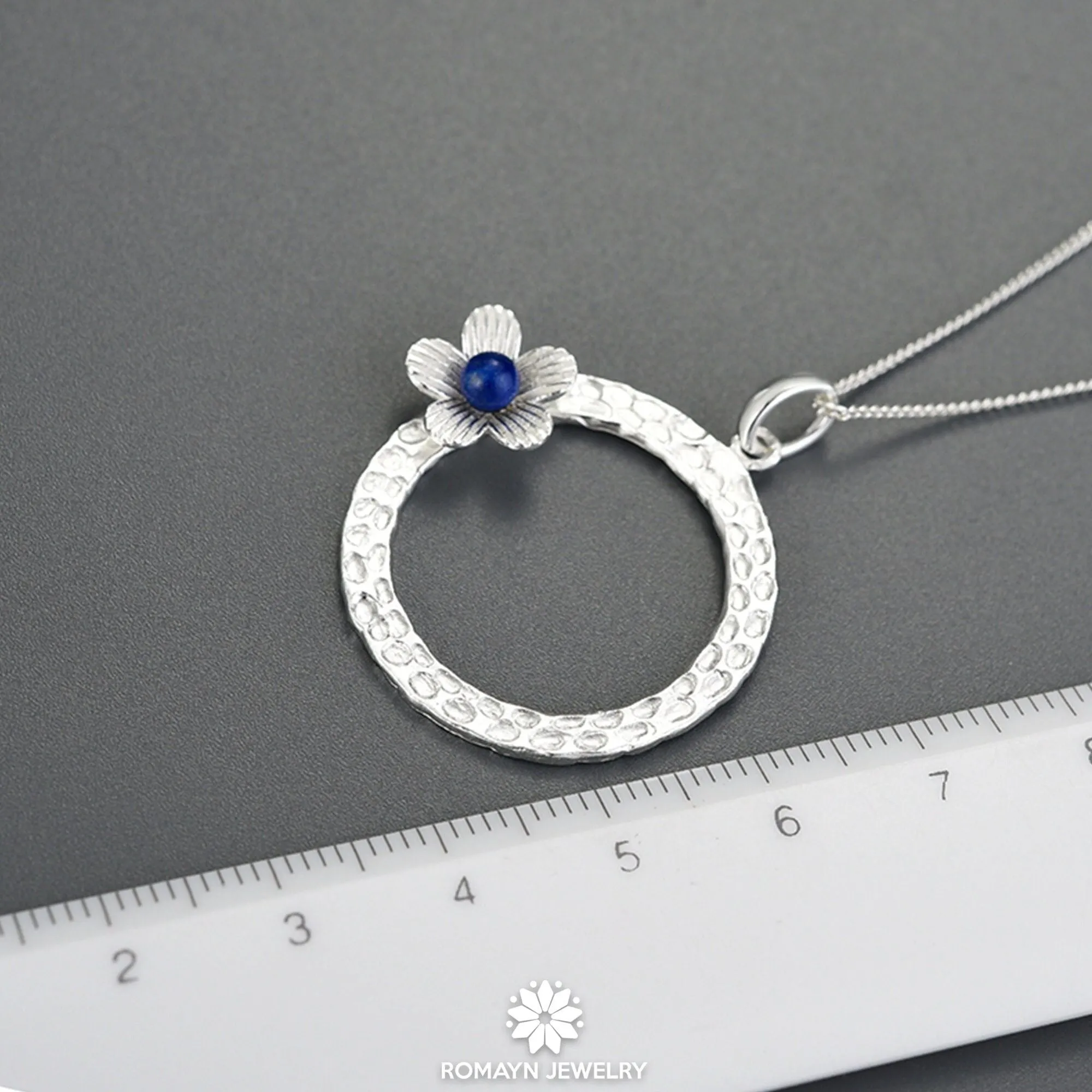 Lapis Flower Necklace