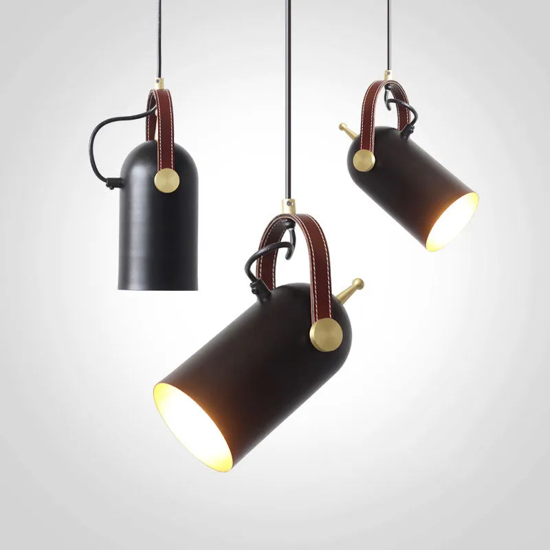 Laurins Leather Strap Spotlight Pendant Lamp