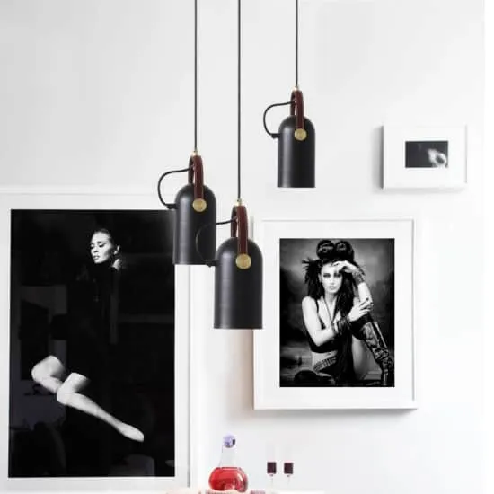 Laurins Leather Strap Spotlight Pendant Lamp