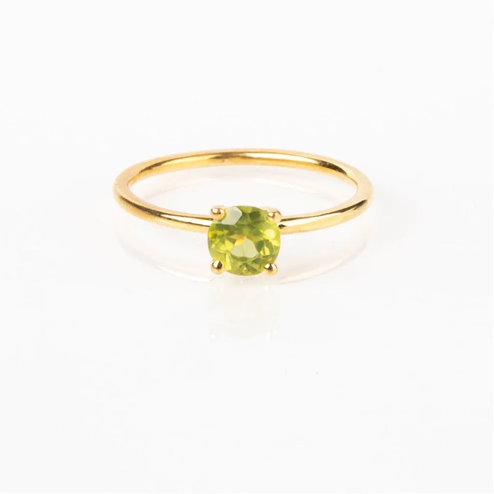 Light Peridot Ring