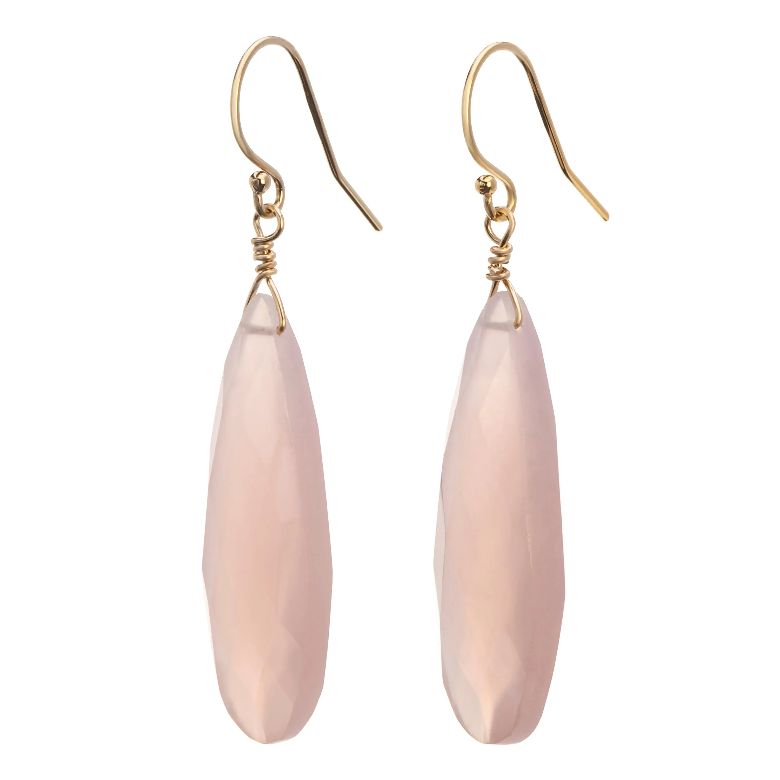 Long teardrop earrings