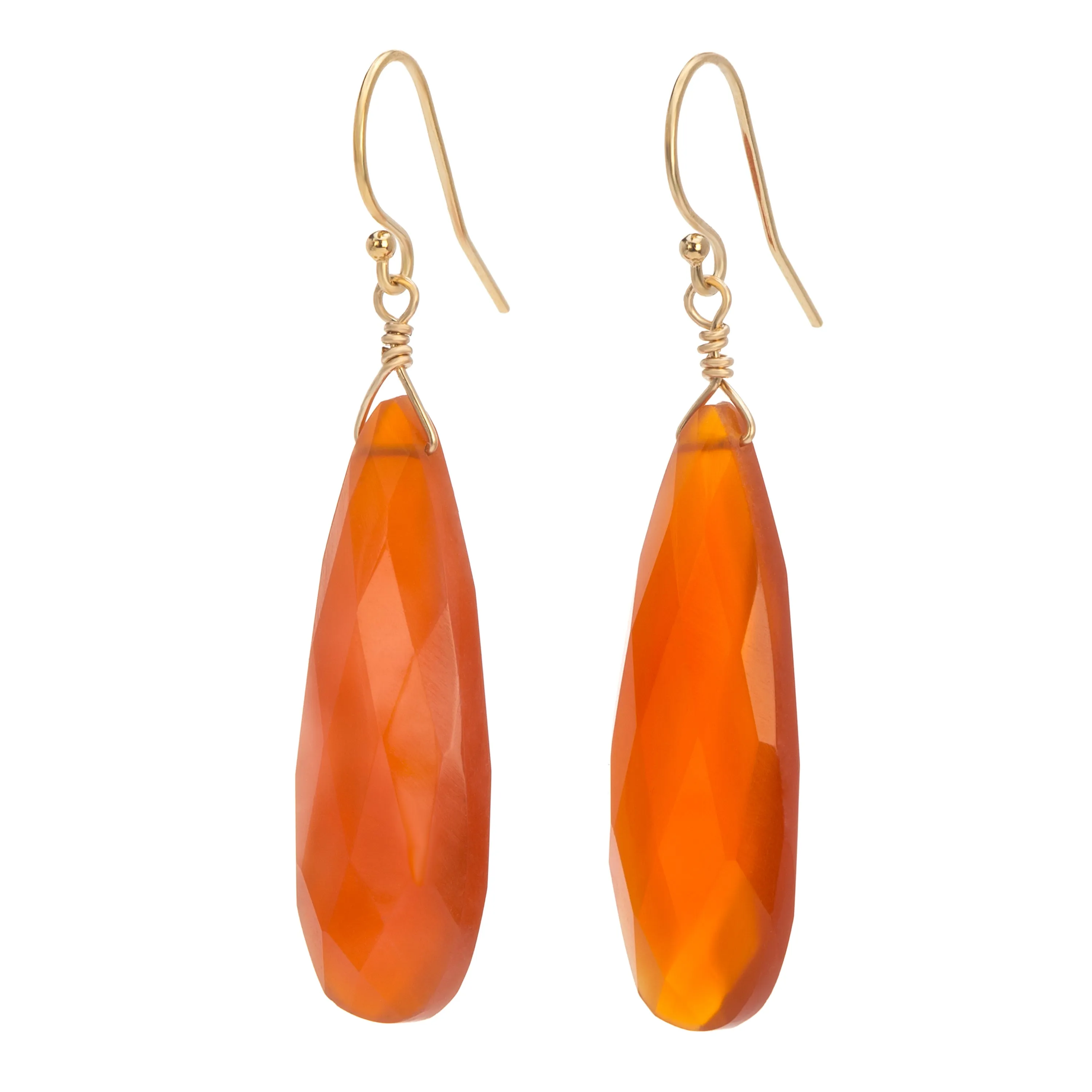 Long teardrop earrings