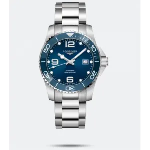 Longines Hydroconquest Stainless Steel Blue Dial Ceramic Bezel 41mm Automatic