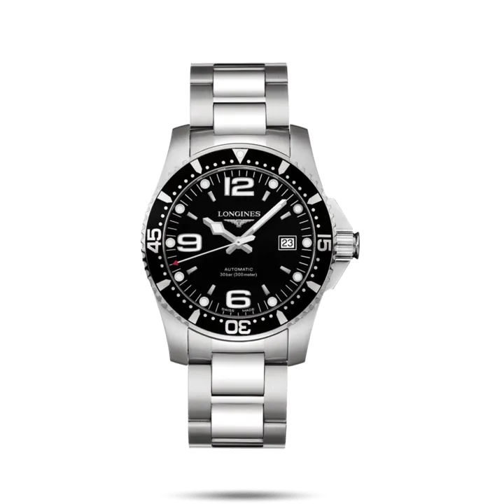 Longines Hydroconquest Watch Black Dial 41mm Automatic