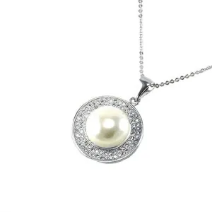 Lordyn White Pearl Halo Pendant