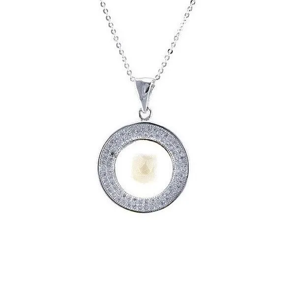 Lordyn White Pearl Halo Pendant