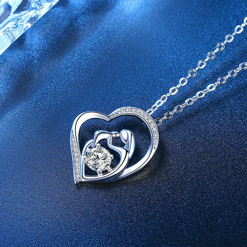 Love Zircon Mother's Day Pendant Necklace