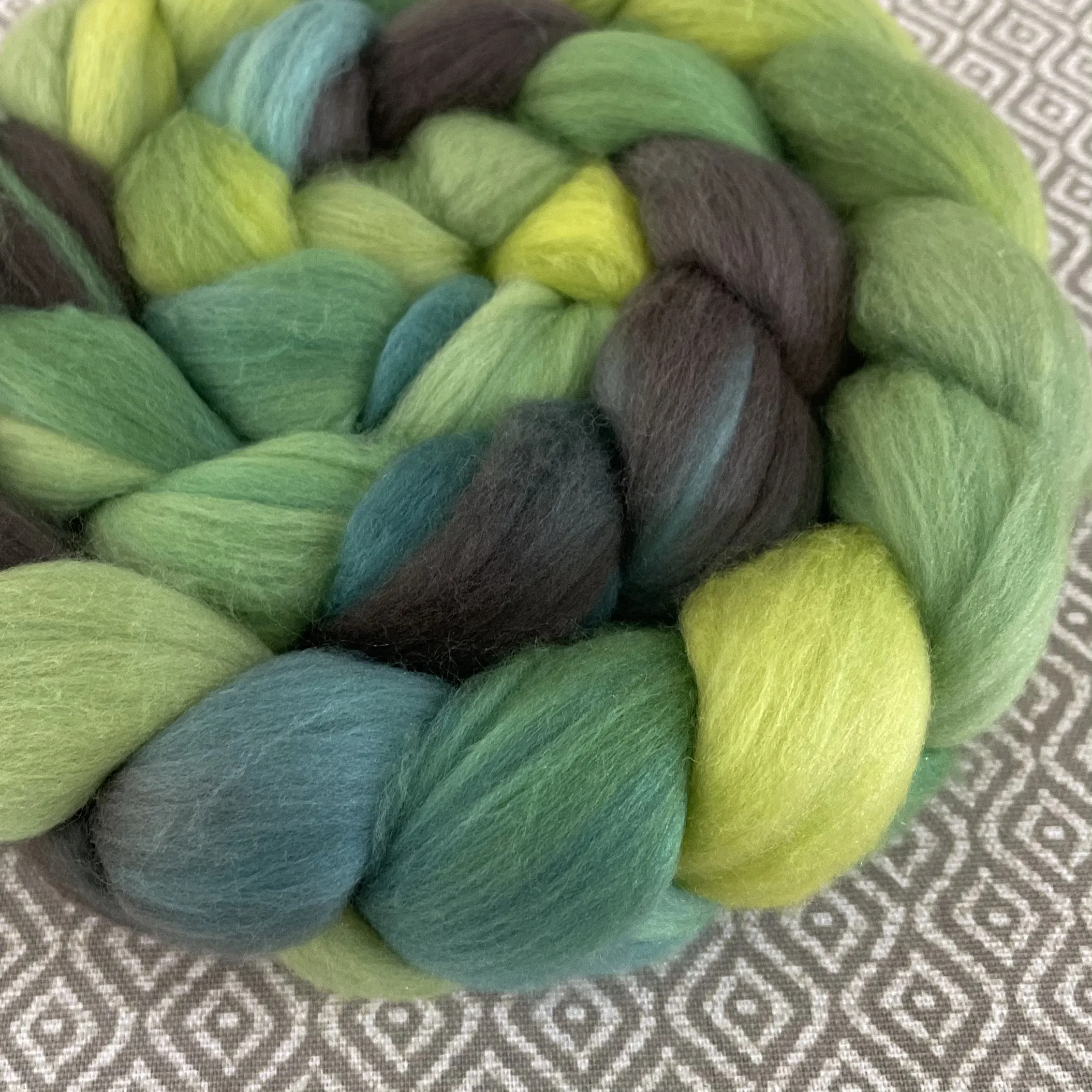 Merino Silk Cashmere Roving - Peridot