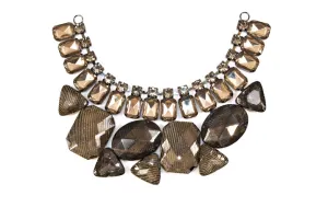 Mesh Gemstone Necklace