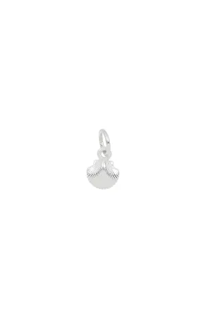 Mini Mermaid Shell Pendant - Silver