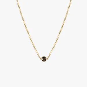 Minimal Dainty Black Bezel Choker