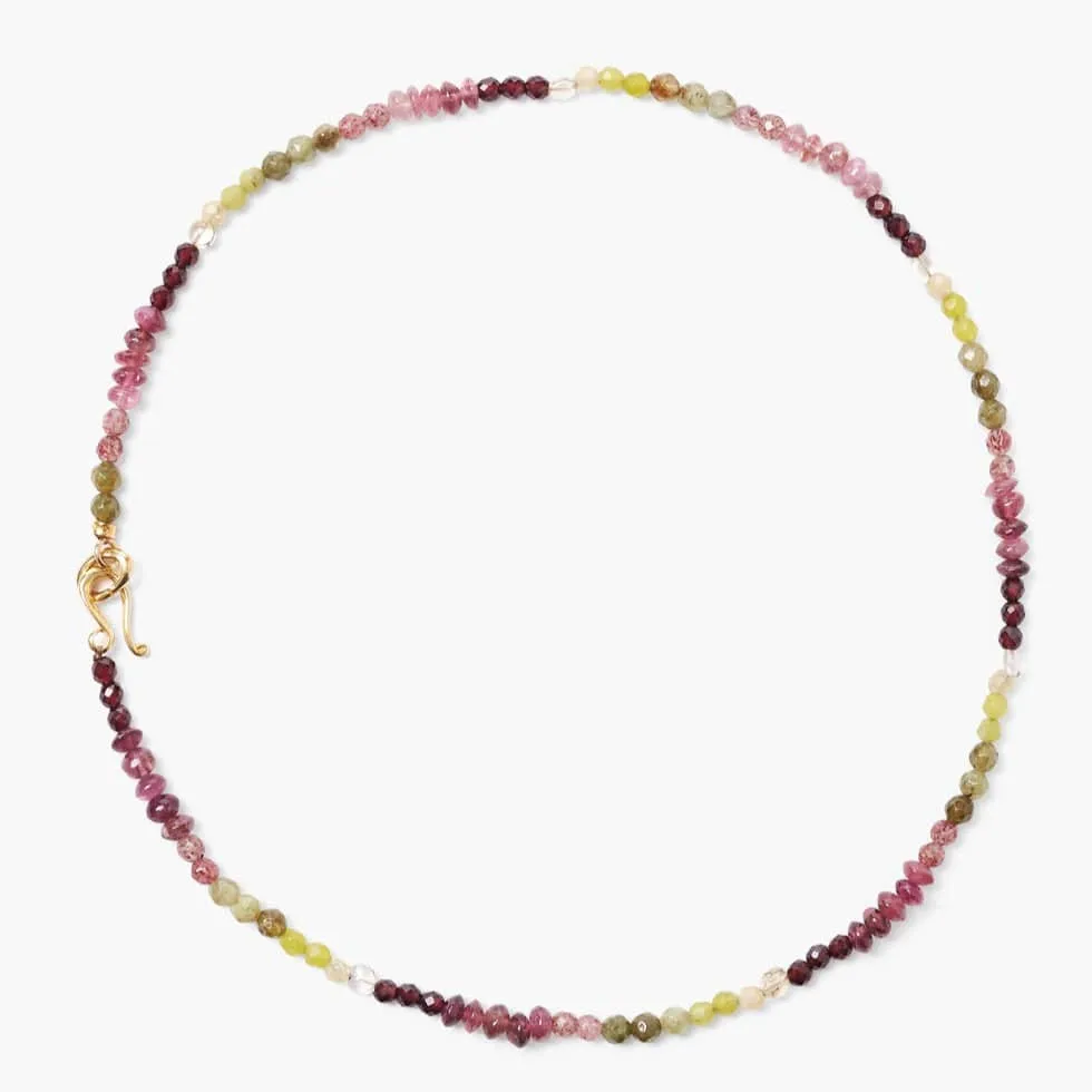 Mixed Tourmaline Bead Necklace