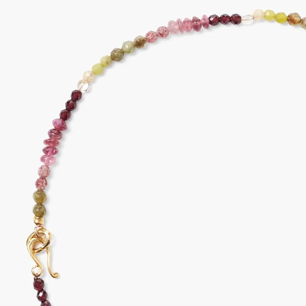 Mixed Tourmaline Bead Necklace