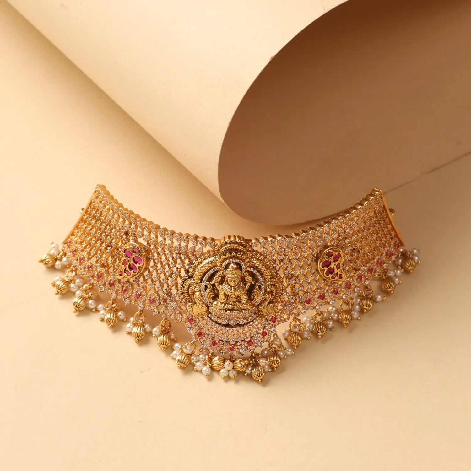 Mrinala Antique Nakshi Choker Set