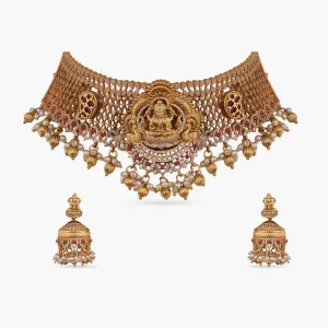 Mrinala Antique Nakshi Choker Set