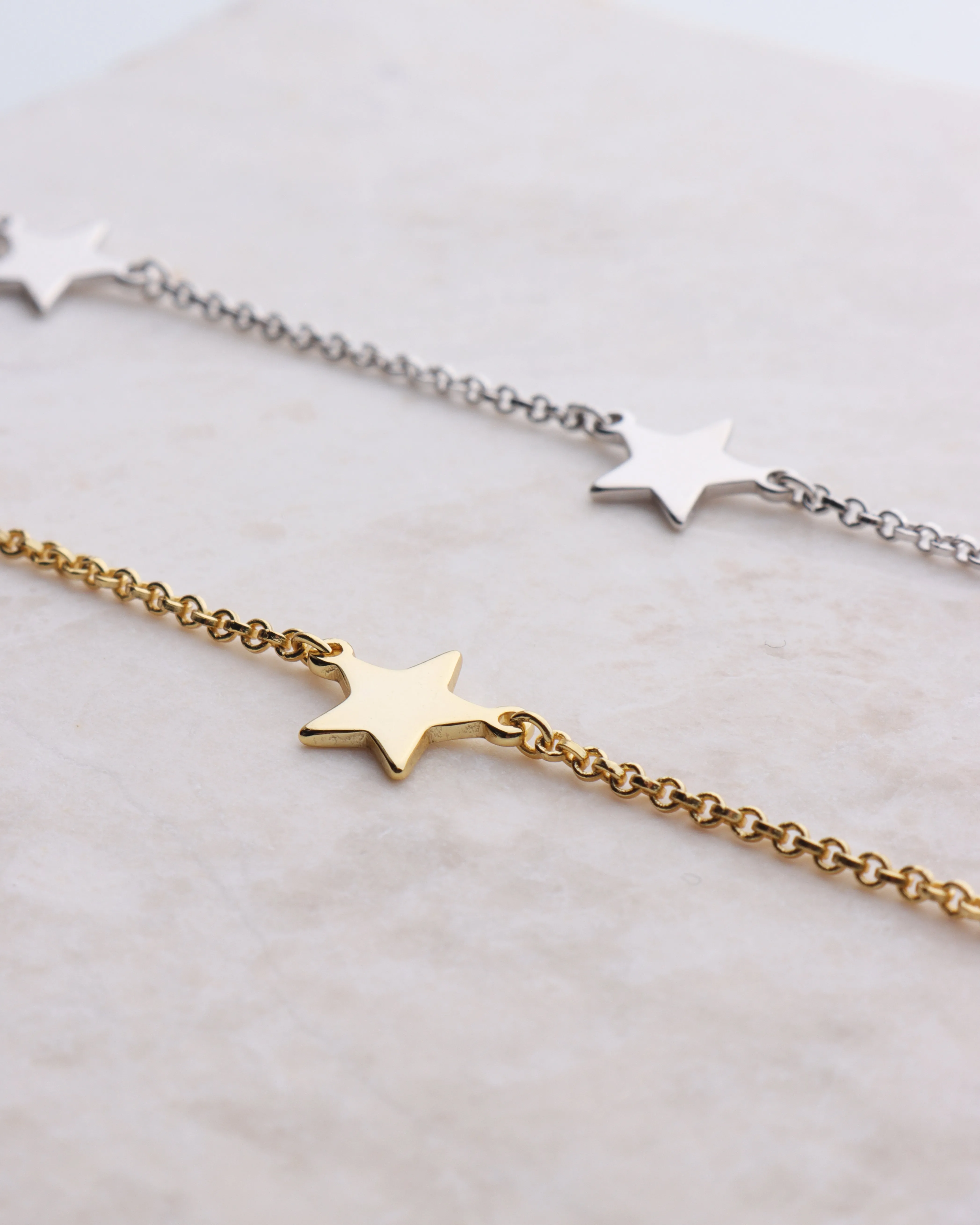 Multi Star Charm Anklet