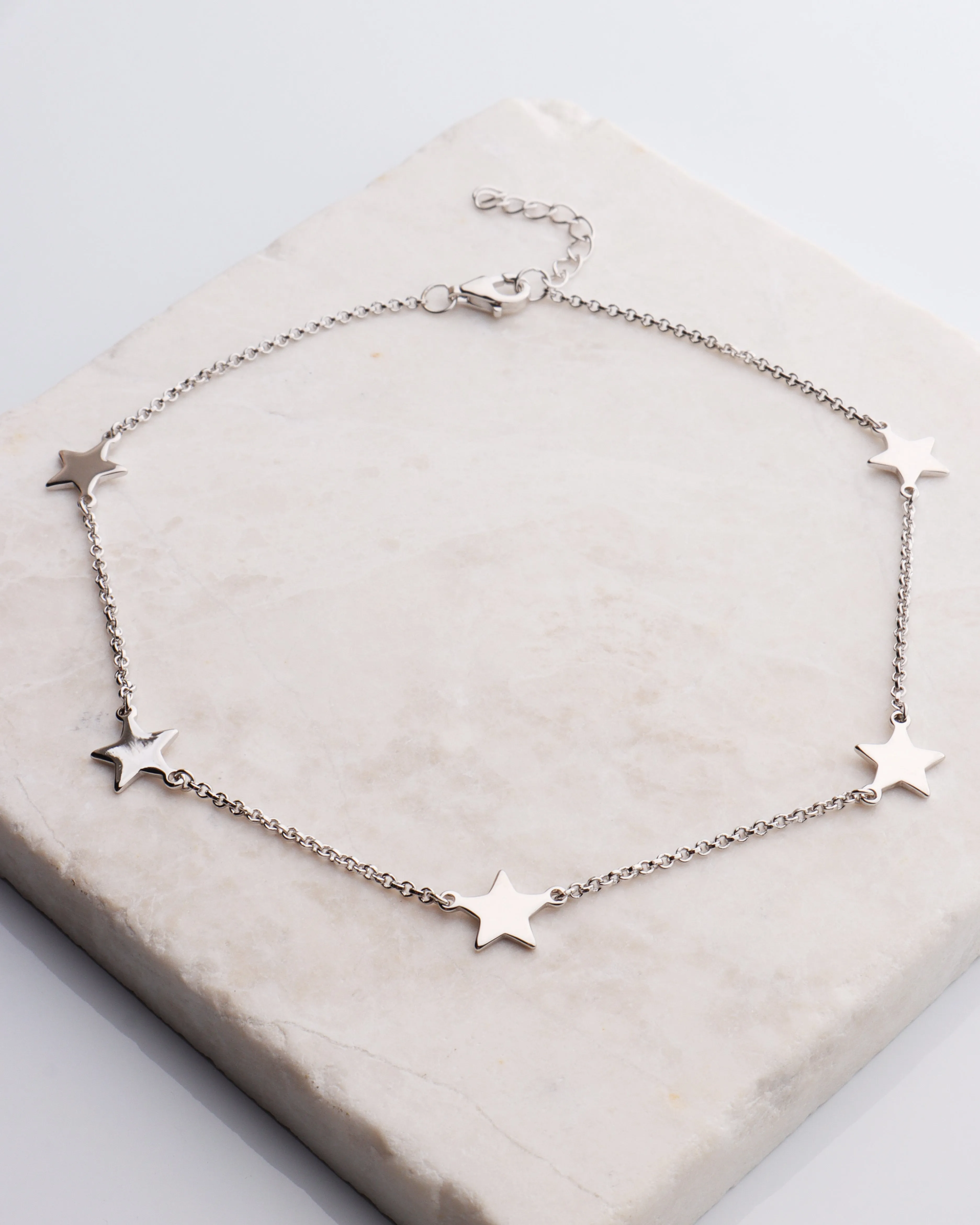 Multi Star Charm Anklet