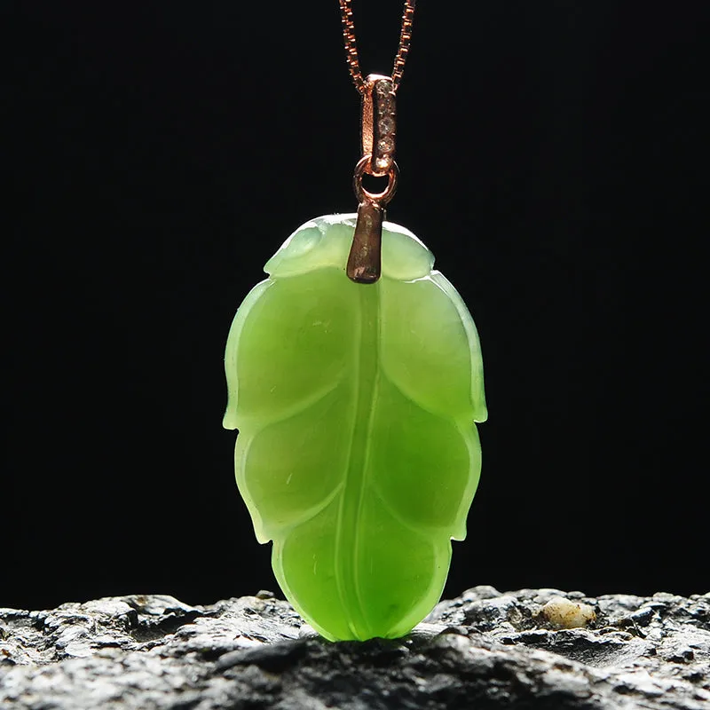 Natural Jade Pendant Nephrite Silver Pendant PT144