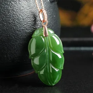 Natural Jade Pendant Nephrite Silver Pendant PT144