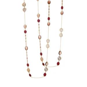 Necklace - Ruby, Tourmaline & Smoky Quartz