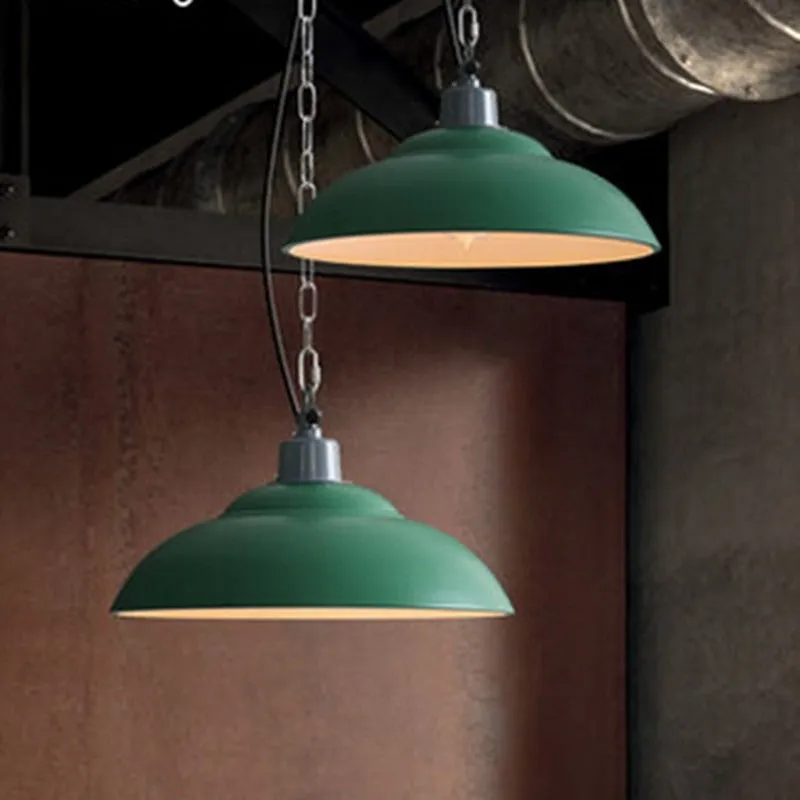 Osvoonar Industrial Pot-Lid Metal Pendant Light