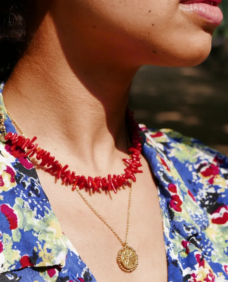 Palas Bonifacio Red Choker Necklace