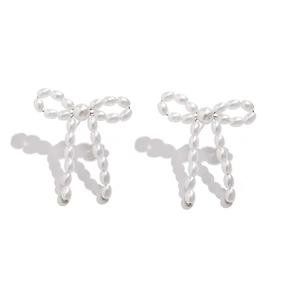 Pearl Bow Earrings