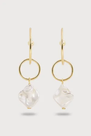 Pearl Multi Hoop Earrings