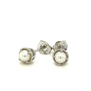 Pearl Stud Earrings